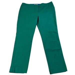 Boden Women's Pants Green Cotton Stretch Trousers Size 16/18R UK 20R